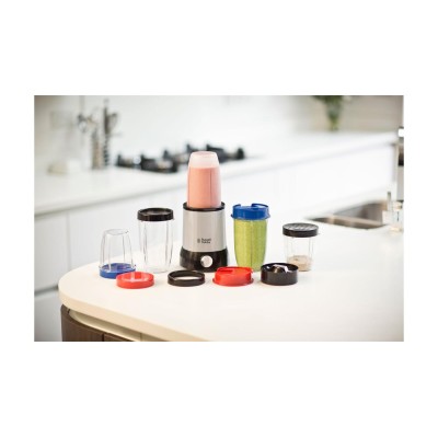 Блендер Russell Hobbs стационарный Nutri Boost 700Вт, чаша-700мл, чопер 300мл, серебристо-черный (23180-56)
