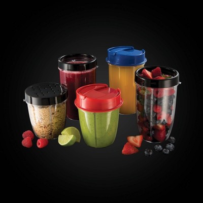 Блендер Russell Hobbs стационарный Nutri Boost 700Вт, чаша-700мл, чопер 300мл, серебристо-черный (23180-56)