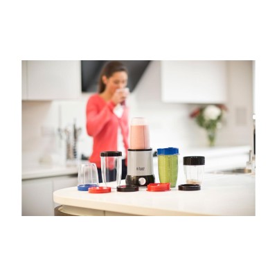 Блендер Russell Hobbs стационарный Nutri Boost 700Вт, чаша-700мл, чопер 300мл, серебристо-черный (23180-56)