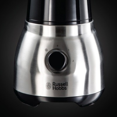 Блендер Russell Hobbs стационарный Steel Jug & Personal, 600Вт, чаша-1500мл, серебристо-черный (23821-56)