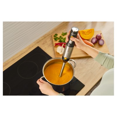 Блендер Sencor погружной 1200Вт, 5в1, чаша-800мл, вспениватель молока, черный (SHB6302BK)