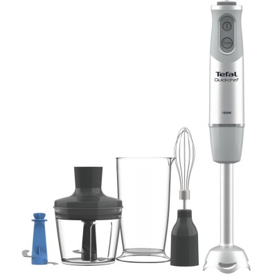 Блендер Tefal Quickchef Quartzite, 1000Вт, 4в1, бело-голубой (HB65KD38)