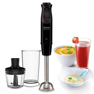 Блендер Tefal погружной Optichef 800Вт, 2в1, чаша-800мл, черный (HB641838)