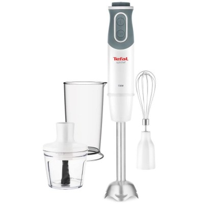 Блендер Tefal погружной Optichef 800Вт, 3в1, чаша-800мл, чопер-500мл, турборежим, белый (HB643138)
