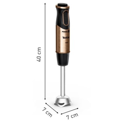 Блендер Tefal погружной Quickchef 1000Вт, 3в1, чаша-800мл, чопер-500мл, турборежим, бронзово-черный (HB656G10)
