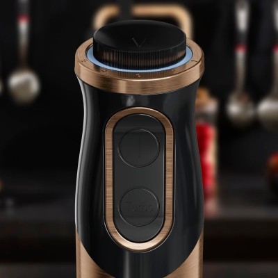 Блендер Tefal погружной Quickchef 1000Вт, 3в1, чаша-800мл, чопер-500мл, турборежим, бронзово-черный (HB656G10)