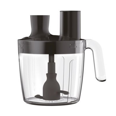 Блендер Tefal погружной Quickchef Quartzite, 1000Вт, 8в1, чаша-800мл, чопер-500мл, спиралайзер, турборежим, серо-черный (HB65LD38)