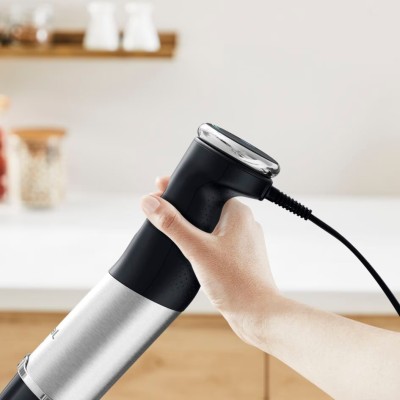 Блендер Tefal погружной Quickchef+ 1000Вт, 3в1, чаша-800мл, чопер-500мл, турборежим, серебристо-черный (HB673830)