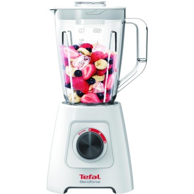 Блендер Tefal стационарный Blendforce 600Вт, чаша-1250мл, белый (BL420131)
