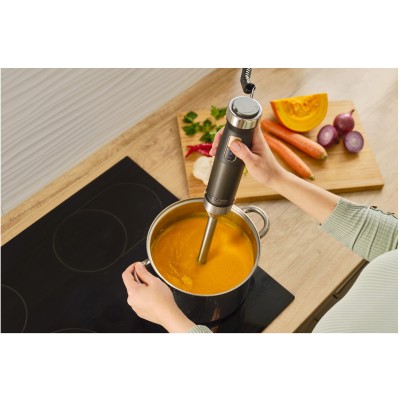 Блендер погружной Sencor 1500Вт, 10в1, чаша-800мл, мельница для специй, вспениватель молока, черный (SHB6552BK)