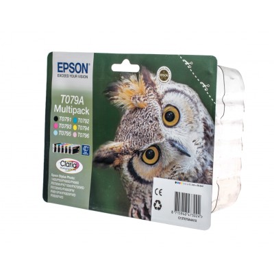 Картридж Epson StPhoto P50/PX660/PX720WD/PX820FWD Bundle (Bk,C,M,Y,LC,LM) (C13T079A4A10)