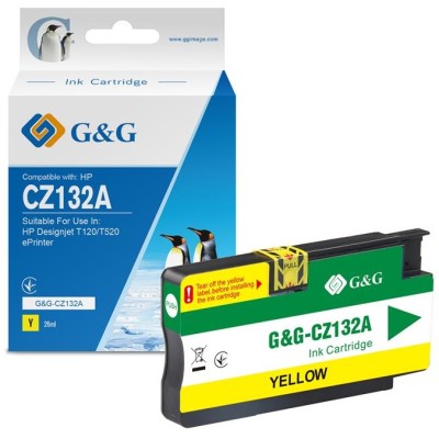 Картридж G&G для HP No.711 Designjet T120/T520 ePrinter Yellow (29мл) (G&G-CZ132A)