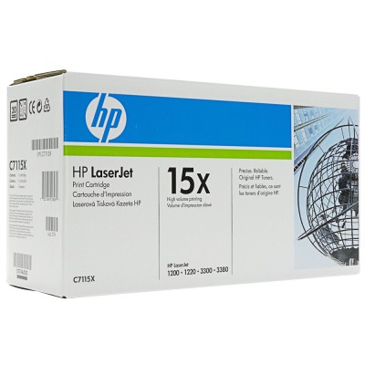 Картридж HP 15X LJ 1200/1220/3300/3380 Black (3500 стр) (C7115X)