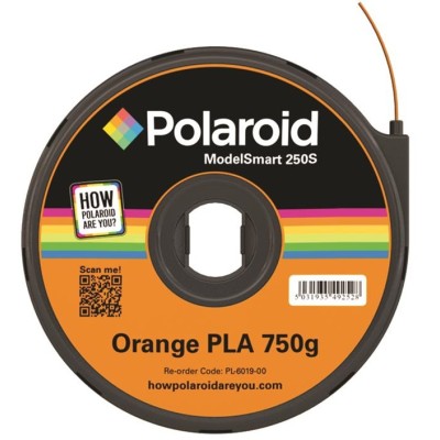 Картридж для 3D ручки Polaroid ModelSmart 250s PLA, 1.75мм, 0.75кг, оранжевый (3D-FL-PL-6019-00)