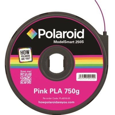Картридж для 3D ручки Polaroid ModelSmart 250s PLA, 1.75мм, 0.75кг, розовый (3D-FL-PL-6016-00)