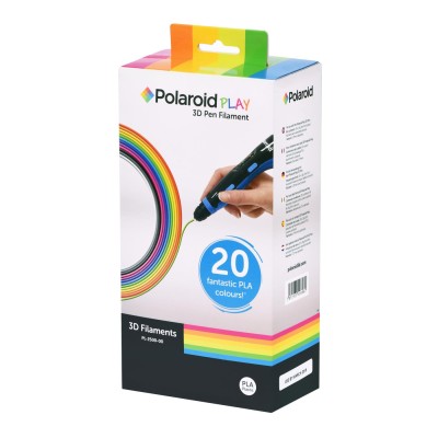 Картридж для 3D ручки Polaroid PLAY PLA, 1.75мм, нить, 20 шт, микс (PL-2500-00)