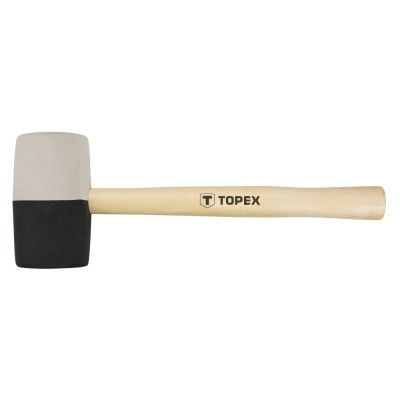 Киянка резиновая TOPEX d 63 мм, 680 г, черно-белая резина (02A355)