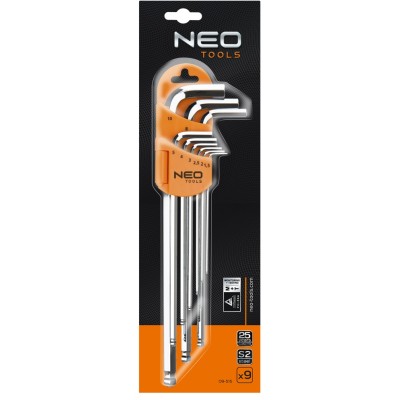Купити Ключи NEO шестигранные, 1.5-10 мм, набор 9 шт. 