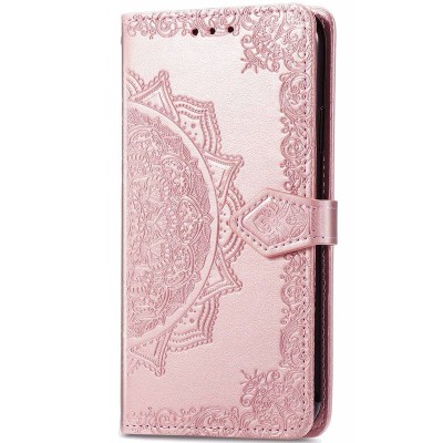 Кожаный чехол (книжка) Art Case с визитницей для Oppo A54 4G Розовый