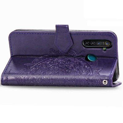 Кожаный чехол (книжка) Art Case с визитницей для Realme 5 / 6i Фиолетовый