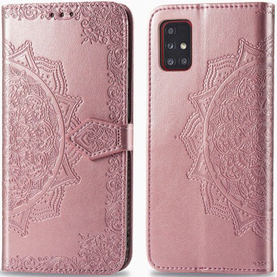 Кожаный чехол (книжка) Art Case с визитницей для Samsung Galaxy M31s Розовый