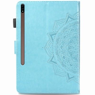 Кожаный чехол (книжка) Art Case с визитницей для Samsung Galaxy Tab S7 Голубой