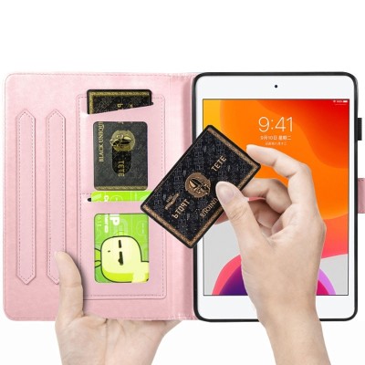 Кожаный чехол (книжка) Art Case с визитницей для Samsung Galaxy Tab S7 Розовый