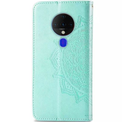 Кожаный чехол (книжка) Art Case с визитницей для TECNO Spark 6 Бирюзовый
