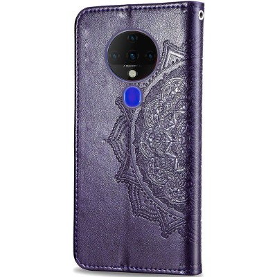 Кожаный чехол (книжка) Art Case с визитницей для TECNO Spark 6 Фиолетовый