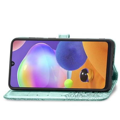 Кожаный чехол (книжка) Art Case с визитницей для ZTE Blade A5 (2020) Бирюзовый