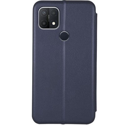 Кожаный чехол (книжка) Classy для Oppo A15s / A15 Темно-синий