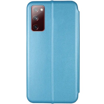 Кожаный чехол (книжка) Classy для Samsung Galaxy S20 FE Голубой