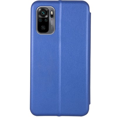 Кожаный чехол (книжка) Classy для Xiaomi Redmi Note 10 / Note 10s Синий