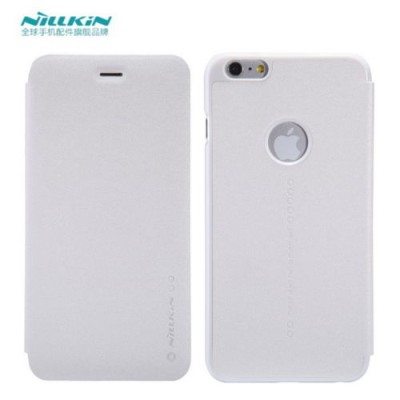 Кожаный чехол (книжка) Nillkin Sparkle Series для Apple iPhone 6/6s plus (5.5") Белый