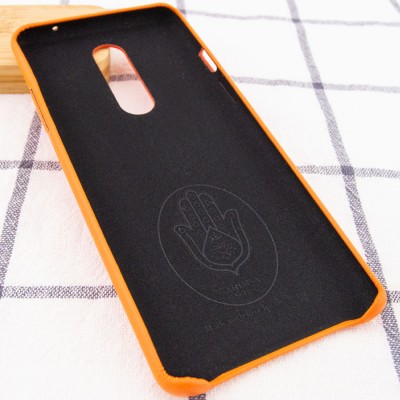 Кожаный чехол AHIMSA PU Leather Case (A) для OnePlus 8 Оранжевый