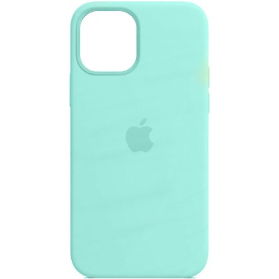 Кожаный чехол Leather Case (AA Plus) with MagSafe для Apple iPhone 12 Pro / 12 (6.1") Ice