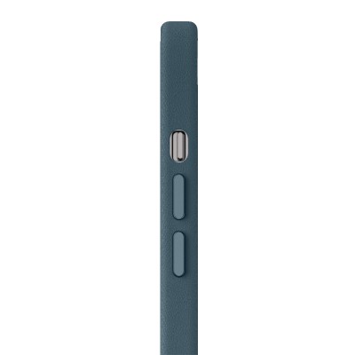 Кожаный чехол Leather Case (AA Plus) with MagSafe для Apple iPhone 12 Pro / 12 (6.1") Indigo Blue