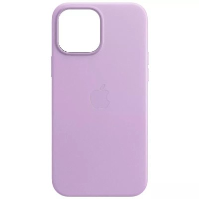 Кожаный чехол Leather Case (AA Plus) with MagSafe для Apple iPhone 13 Pro Max (6.7") Elegant purple