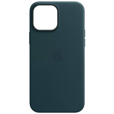 Кожаный чехол Leather Case (AA) with MagSafe для Apple iPhone 13 Pro Max (6.7") Indigo Blue