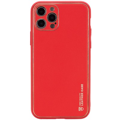 Кожаный чехол Xshield для Apple iPhone 14 Pro (6.1") Красный / Red Кожаный чехол Xshield для Apple iPhone 14 Pro (6.1") Красный / Red