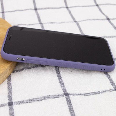 Кожаный чехол Xshield для Apple iPhone 14 Pro Max (6.7") Серый / Lavender Gray