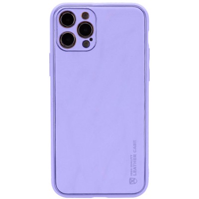 Кожаный чехол Xshield для Apple iPhone 14 Pro Max (6.7") Сиреневый / Dasheen