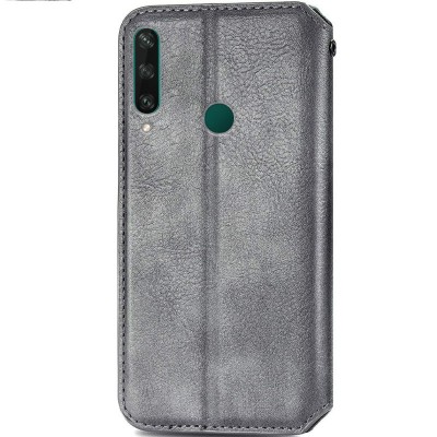 Купити Кожаный чехол книжка GETMAN Cubic (PU) для Huawei Y6p Серый