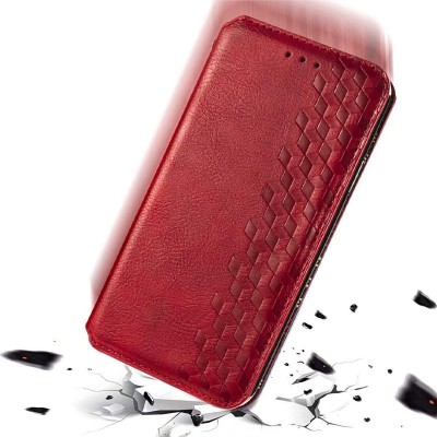 Кожаный чехол книжка GETMAN Cubic (PU) для Oppo A53 5G / A73 5G Красный