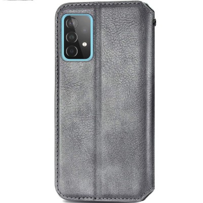 Кожаный чехол книжка GETMAN Cubic (PU) для Samsung Galaxy A52 4G / A52 5G / A52s Серый Кожаный чехол книжка GETMAN Cubic (PU) для Samsung Galaxy A52 4G / A52 5G / A52s Серый
