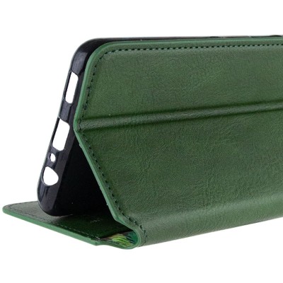 Купити Кожаный чехол книжка GETMAN Cubic (PU) для TECNO Spark 5 Pro Зеленый