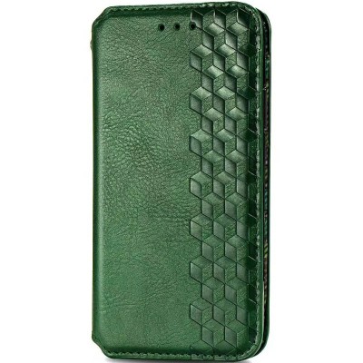 Кожаный чехол книжка GETMAN Cubic (PU) для Xiaomi Redmi 9 Зеленый