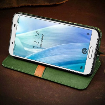Кожаный чехол книжка GETMAN Cubic (PU) для Xiaomi Redmi 9 Зеленый