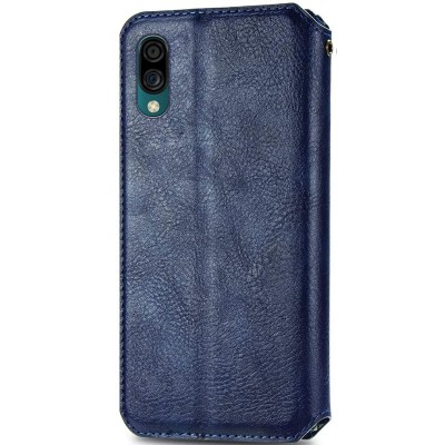 Кожаный чехол книжка GETMAN Cubic (PU) для ZTE Blade A5 (2020) Синий
