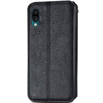 Кожаный чехол книжка GETMAN Cubic (PU) для ZTE Blade A5 (2020) Черный